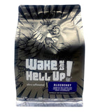 Wake The Hell Up!© Ground Coffee | Ultra-Caffeinated Peanut Butter Cup Flavored Coffee in a 12-Ounce Reclosable Bag | The Perfect Balance of Higher Caffeine & Great Flavor