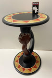 African Akuaba Face Table - Handcrafted in Ghana
